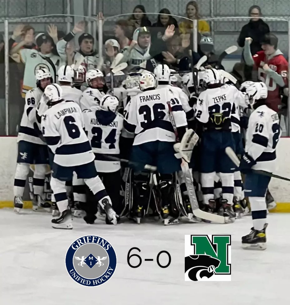 HockeyGriffins's tweet photo. Charlie Francis in net for tonight’s shut out #rollM1 @RavensNest24 @ROHSAthletics @statechampsmich https://t.co/UsJQpuLVml