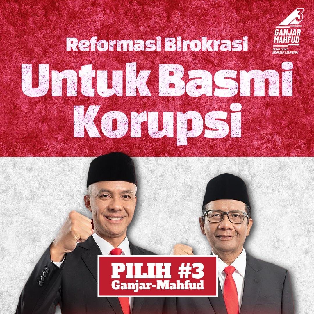 respectiontest's tweet photo. Dukung Ganjar Mahfud untuk basmi korupsi di Indonesia
#GanjarMahfudMenang #PresidenIndonesia2024 https://t.co/3khv7ytyjj