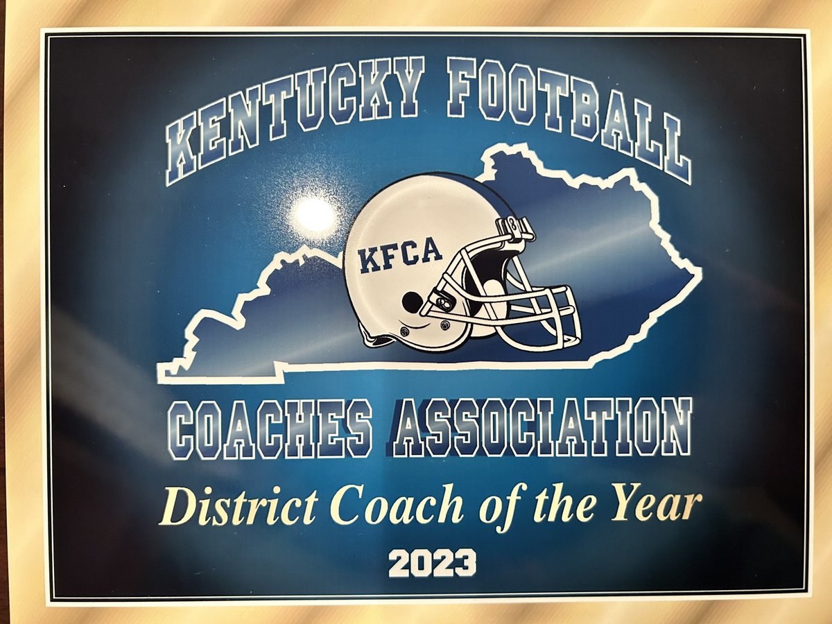 Congrats to @HerdFB alum @coachnatemcpeek on winning 2023 @KFCA_Coach District Coach Of the Year and leading @FDouglassFB to a berth in the @KHSAA 6A semi-finals. #HerdFamily #OneHerd