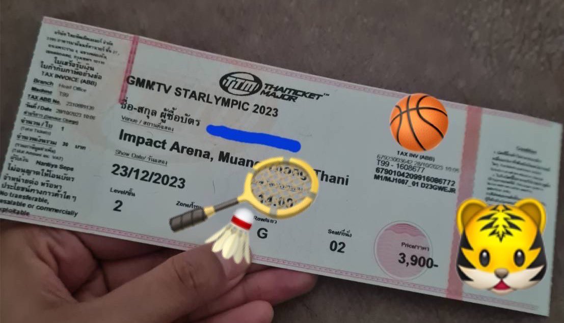 Dolly321989's tweet photo. 💥 Tickets on Sale Here
I HAVE TICKETS AVAILABLE $$$
บัตรหลุดค่ะ ใครสนใจทักมาได้นะคะ 
บัตรราคา 3,900 บาทเท่านั้น
โซนนี้ Sold out เร็วมาก
นัดรับได้เลยค่า #ราคาต่อรองได้ 
#polca #taytawan #Newwiee #TayNew #GeminiFourth #offgun 
#GMMTVStarlympic 
#GMMTV
📍23 DECEMBER 2023 | IMPACT https://t.co/LeTflBPy8x