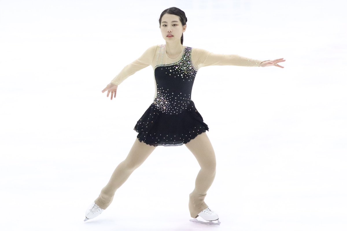 kanspo's tweet image. 【アイススケート】第72回関西学生氷上競技選手権大会２日目／於・大阪府立臨海スポーツセンター

［２級女子］
押川

丁寧なスケーティングを披露。ジャンプやスピンもきれいに決め切った。