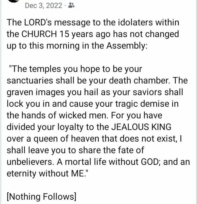 Sev_eyyy's tweet photo. ⚠️Philippines, be right with the LORD JESUS CHRIST while you have time. This will escalate as the time goes by. Islamic terrorist attacks will increase. ⚠️💔

The sweet and bitter truth of the 2 Witnesses (Eastern and Western Catholic Churches) 

💔💔💔 https://t.co/OLAYeulfzL