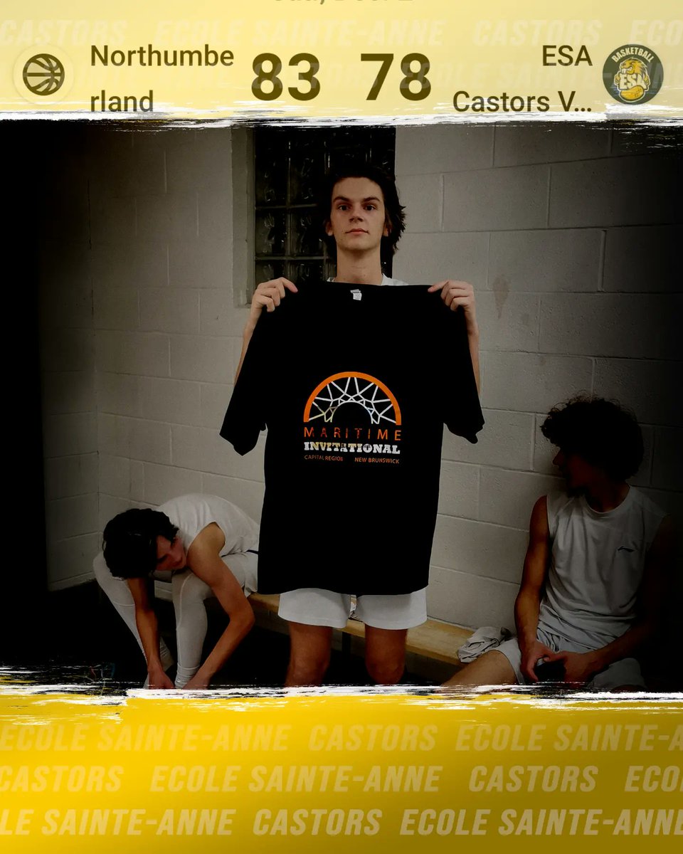 Deux défaites pour les Castors aujourd'hui. Bel effort de l'équipe, surtout avec 4 joueurs non disponible dans le premier match et 3 dans le deuxième.

Joueur du match contre Hants East, Joel Clair
Joueur du match contre Northumberland, Thomas Lacroix

#GoCastors