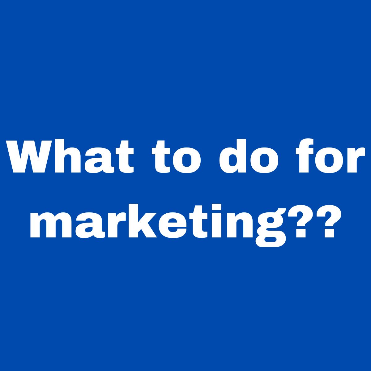 What to do for marketing?? 👇👇

👉If you want to do marketing, you have to update yourself day by day

👉Then you will fall behind everyone.

👉Research is the main medicine of marketing

👉You should research your work every day

👉Always be active online

#digitalmarketing