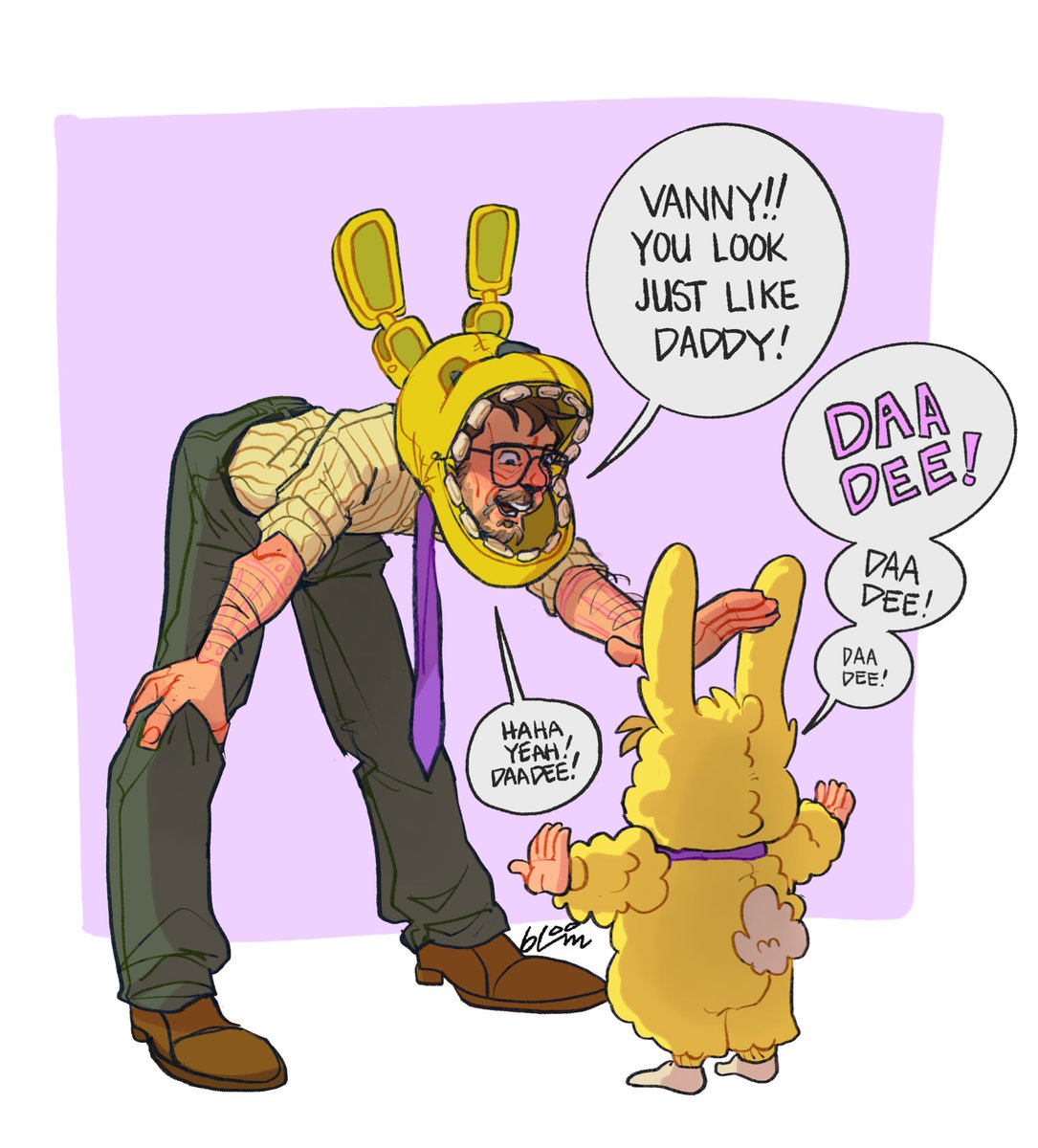 whtevrusaycappy's tweet photo. Like Father like daughter 🐰🔪

#williamafton #vanessaafton #fnaf https://t.co/Z1pn2UHGIG