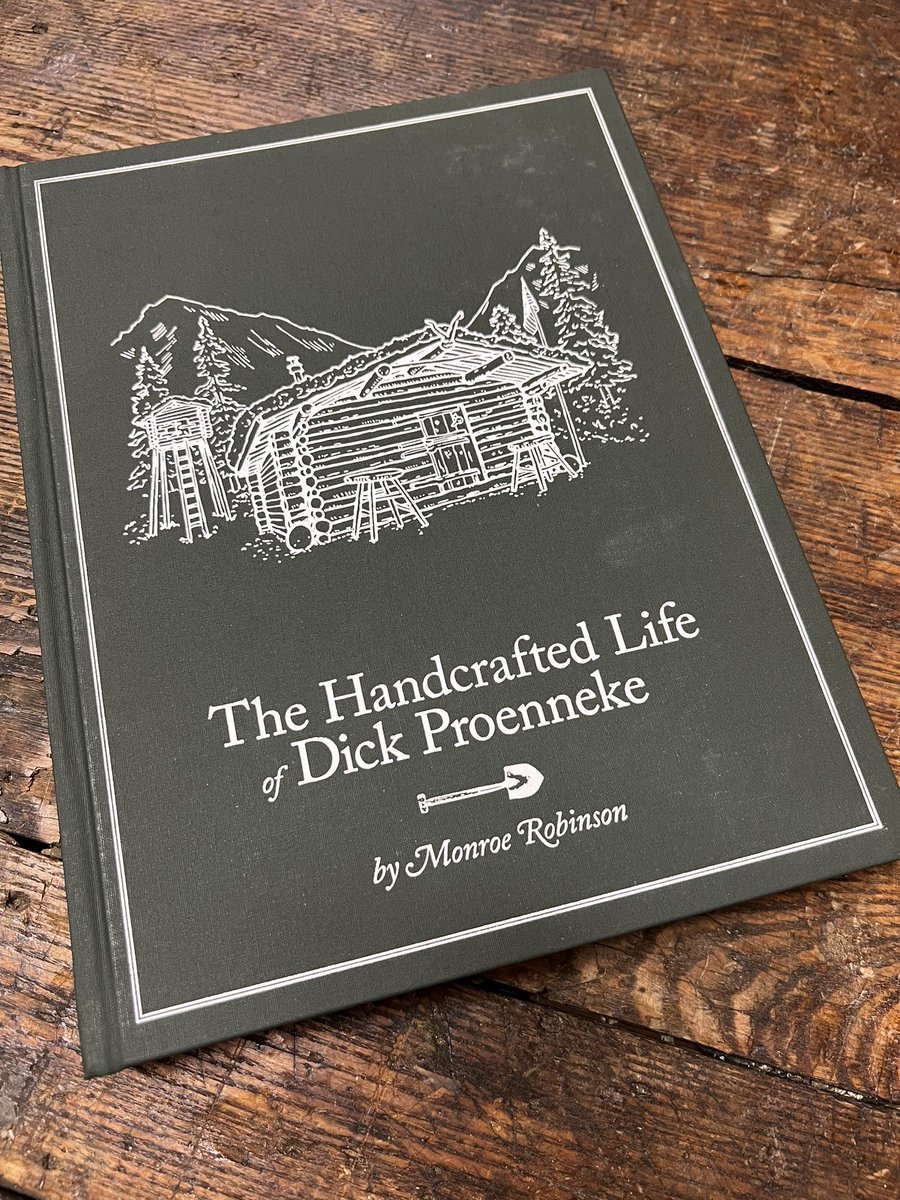 chopwithchris's tweet photo. I had never more than whittled a stick when my mother recommended I watch a PBS documentary about Dick Proenneke inspiring me to get into hand tool woodworking. It was a eureka moment that changed my life forever.  I’m looking forward to the read.  #inspiration #handtoolsonly https://t.co/q8renE241d