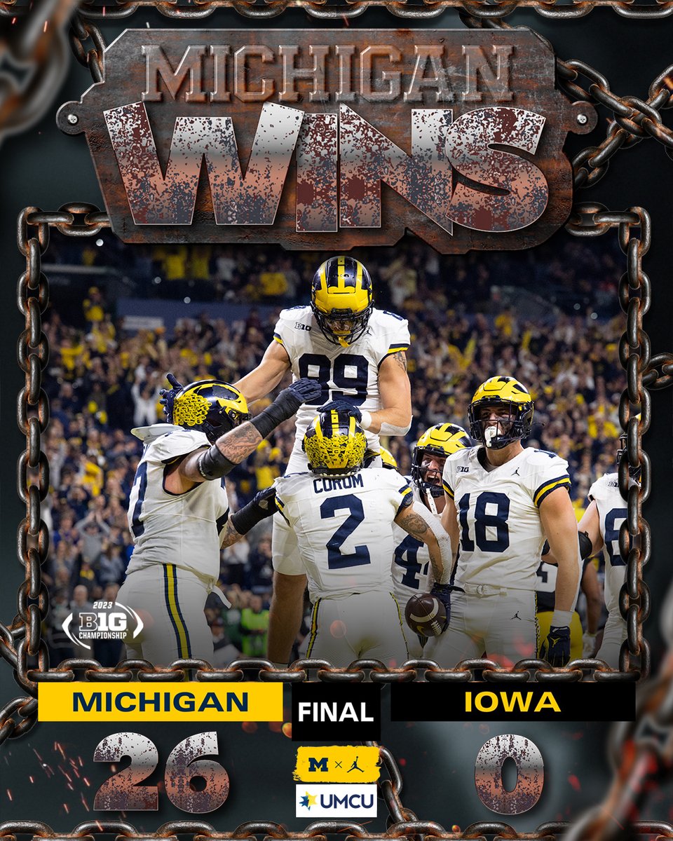 For the 45th time in program history, the Michigan Wolverines are Big Ten champions! #GoBlue