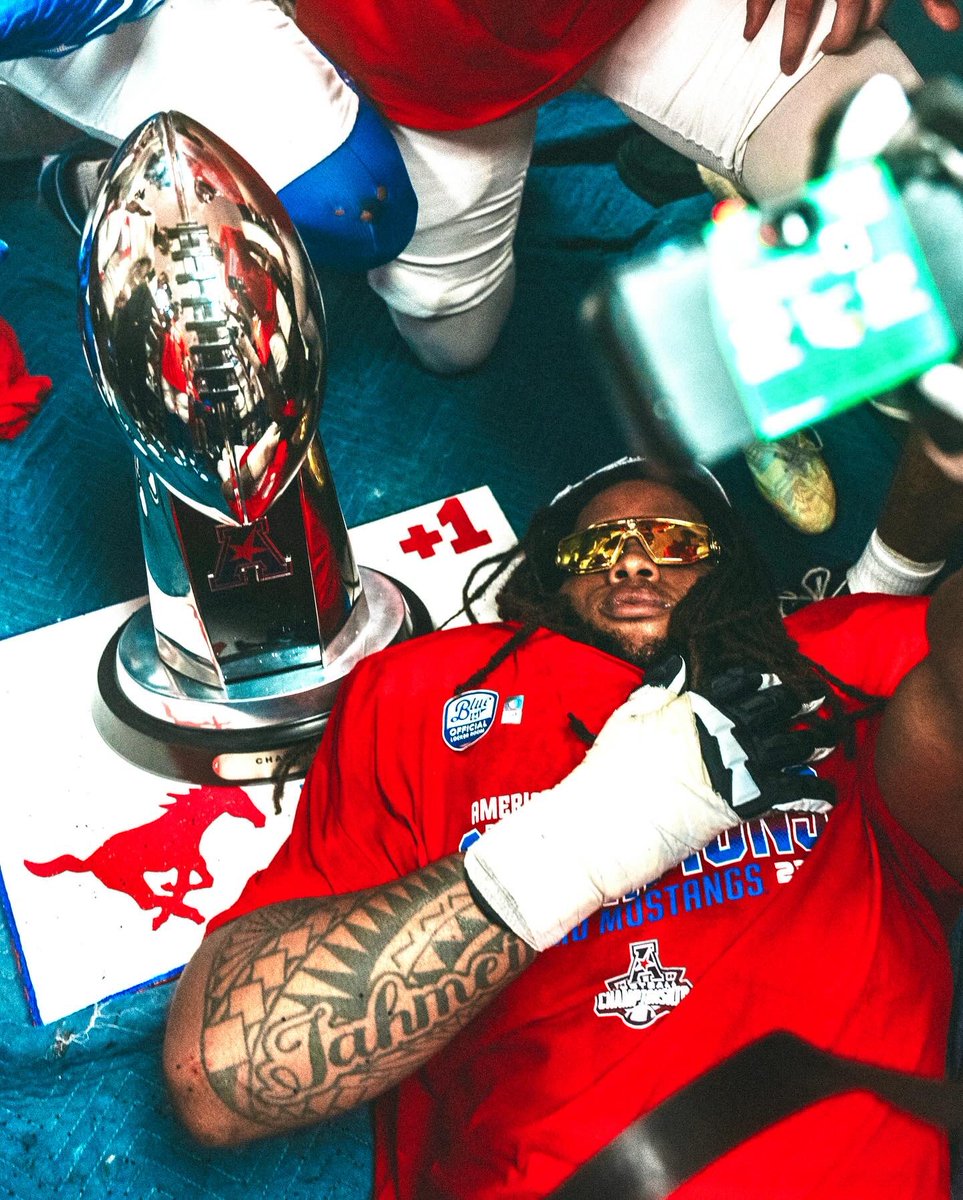 SMUFB's tweet photo. Postgame J-Milly never disappoints 😂 https://t.co/FdbaSHJrs7