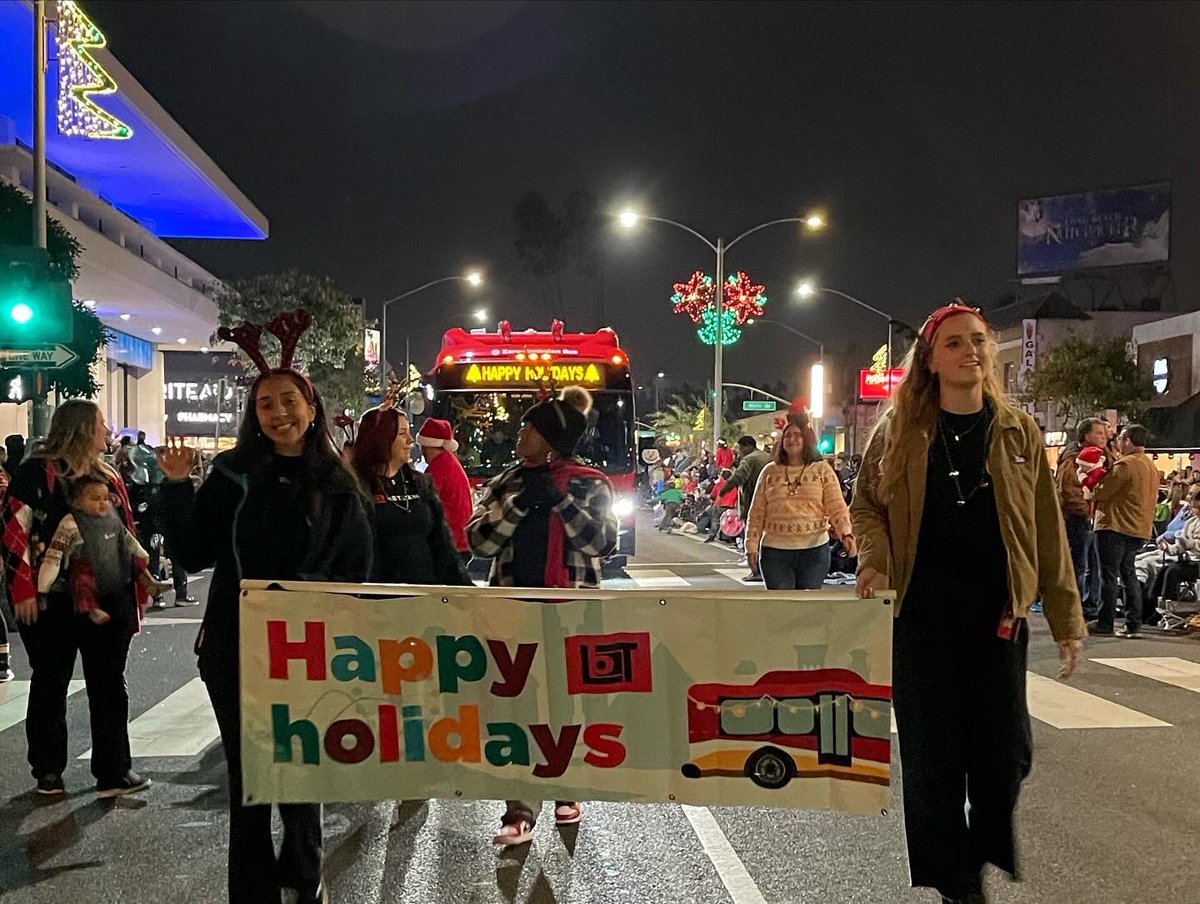 lbtransit's tweet photo. Happy Holidays from the LBT team! β€οΈπ
Proud to participate in the Belmont Shore Christmas Parade and celebrate this special season with the community we serve.
#LBT #LongBeachTransit #HappyHolidays #LongBeach https://t.co/MUob6xHsiK