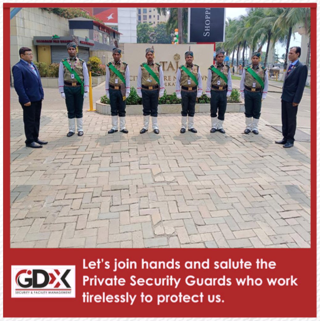 GDXfacility's tweet photo. Let’s join hands and salute the #PrivateSecurityGuards who work tirelessly for our safety.
#GDXGroup
#CAPSI
#PrivateSecurityDay
#PrivateSecurityIndustry
#Security
#GDXuniqueservices
#GDX37YearsofServiceExcellence
Mahesh Sharma https://t.co/kkrEmyrkay