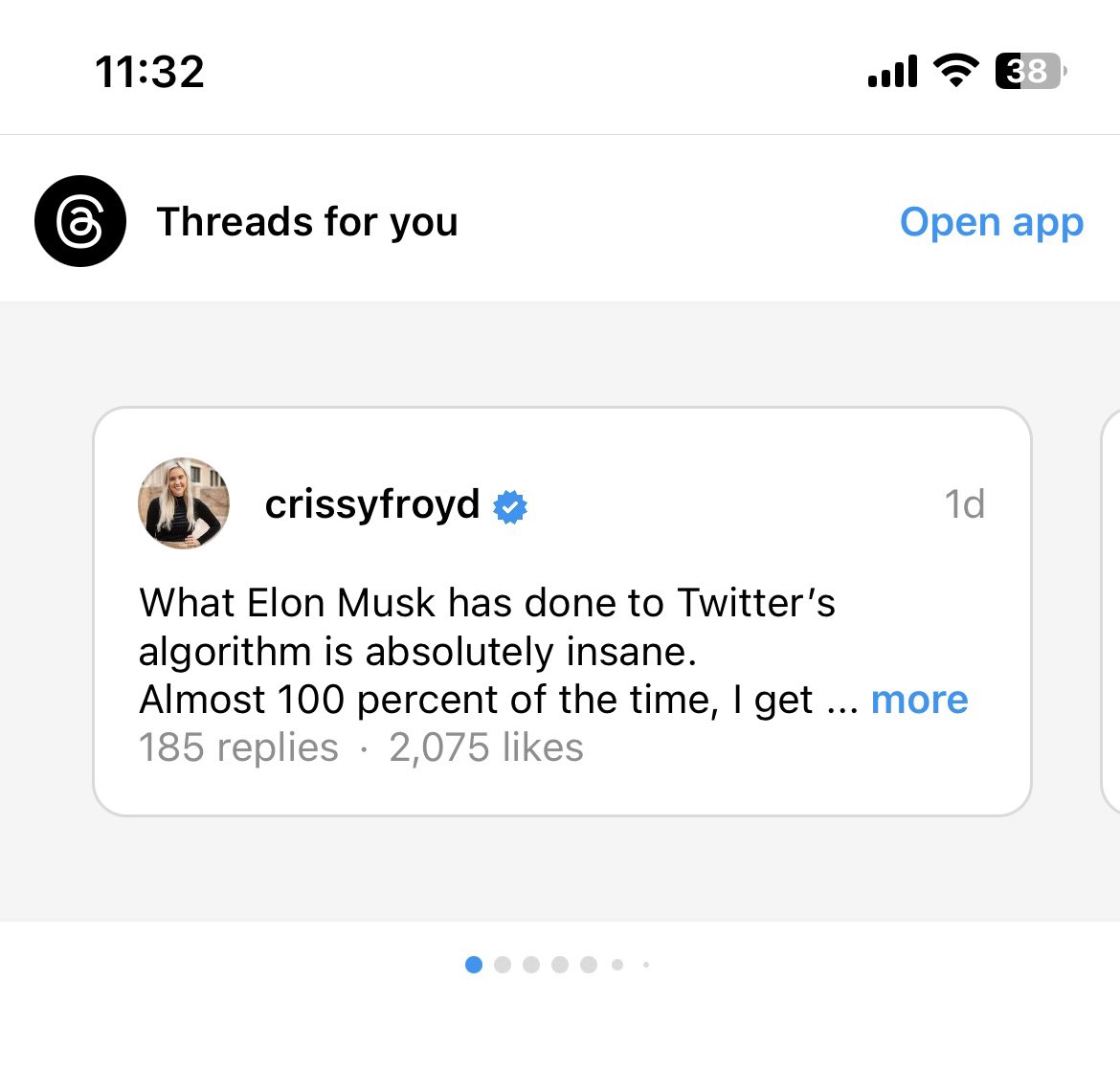 LoopofCoop's tweet photo. I don’t have threads but here are my suggested threads from IG. Interesting theme… @elonmusk @theallinpod @joerogan @JTLonsdale https://t.co/s7RBIo6SpI