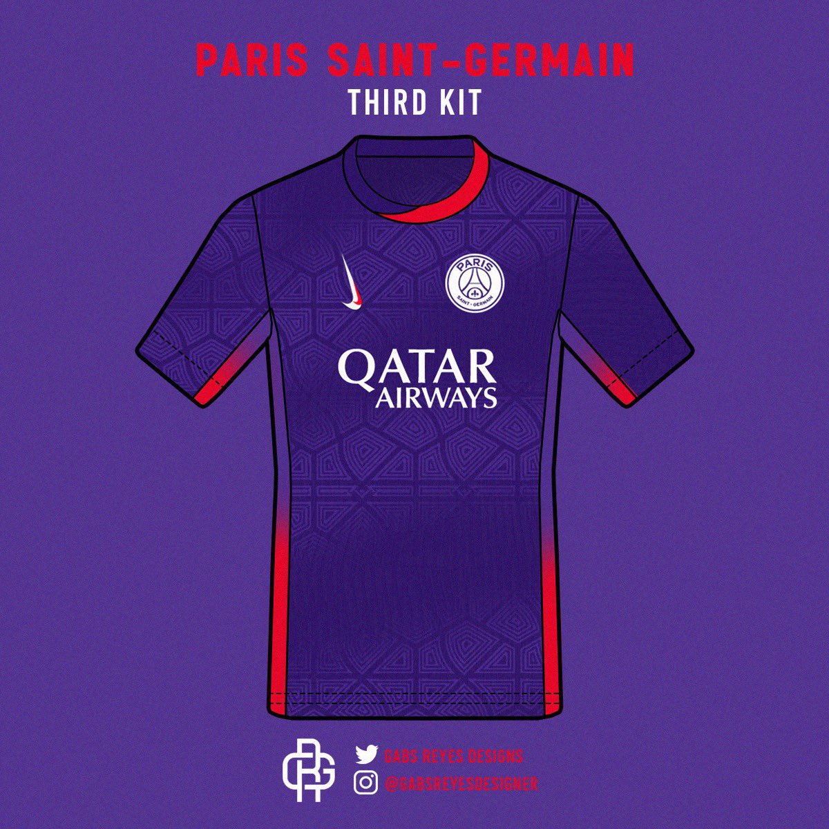 Paris Saint-Germain - third kit

#100Días100Equipos #Día35

<a href="/PSG_inside/">Paris Saint-Germain</a> × <a href="/nikefootball/">Nike Football</a>

Color obligatorio: #381E6E

@Seoul_design1