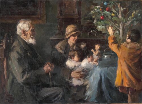 Βικάτος Σπύρος (1878 - 1960), Χριστουγεννιάτικο δέντρο,nationalgallery.gr/artwork/christ…  facebook.com/nationalgaller…