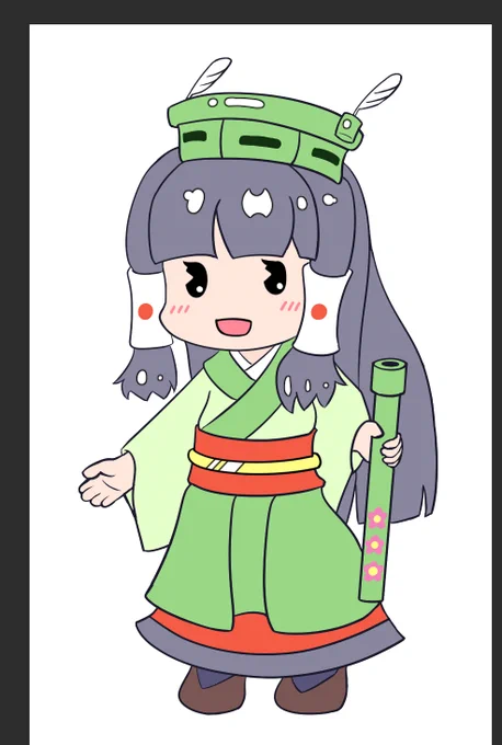 クランアイコンのチリちゃんのデータをそのままラバーストラップにできたら良さそうだなと思ってラバスト用に色々手を加えてる。 左が原型で右がラバスト用。ついでにおてての練習の成果を…と思って指をちゃんと書き直したりした。