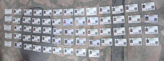 📢Fake Aadhaar cards were found belonging to illegal Kuki immigrants, all of whom were based in Moreh.

#KukiZoNarcoTerroristXposed #AbrogateSoO #DrugsHataoBharatBachao #SaveMeiteisfromKukiTerrorist #NarcoTerrorism #Manipur #KukiTerrorists #Meiteis #Noseparateadministration