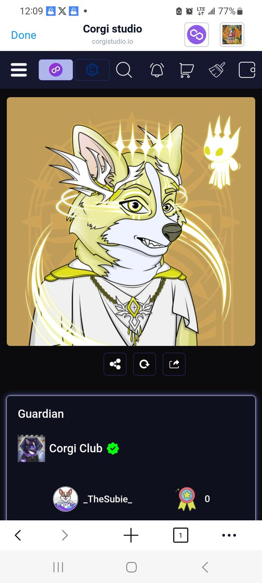 _TheSubie_'s tweet image. Minted this Legendary Corgi @CronosCorgi #Poly #CorgiStudios #Marketplace