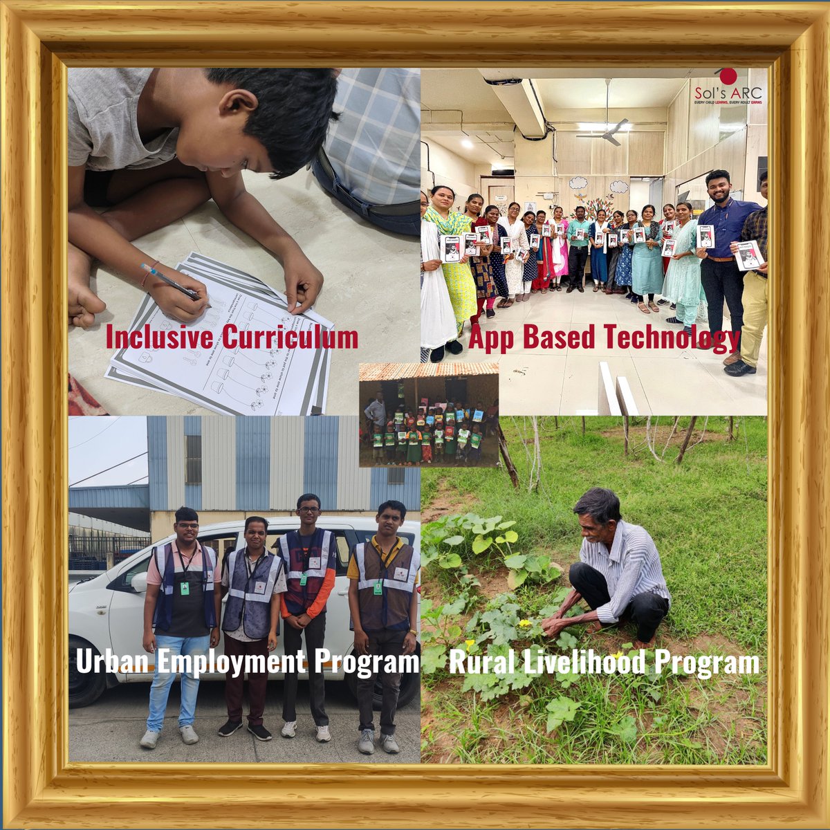 2/2: Transforming lives in Mujkuva, Gujarat, with tailored employment opportunities for PwDs. Partnered with NGOs, joining diverse projects aligned with our vision: 'Every child learns, Every adult earns.' #EmpowerPwDs #InclusiveEd #EmploymentForAll #SolsARC