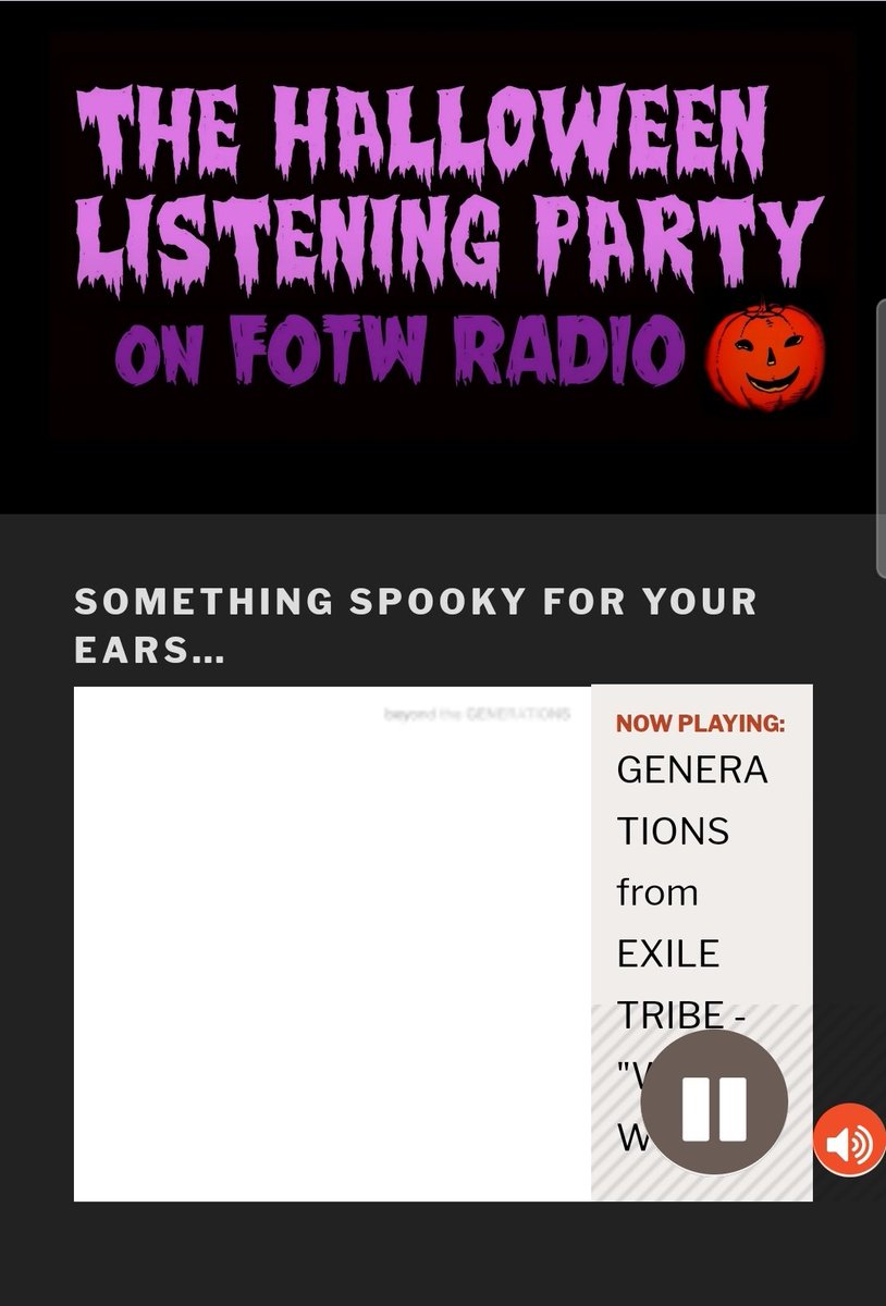 Nao24027934's tweet photo. シドニーの📻
Halloween Listening Party🎃さん
@fotwradio
昨日の番組で #GENERATIONS の
 を #WinterWish と #UnchainedWorld の２曲流してくださいました😊
ありがとうございました
沢山の方に届きますように✨

#halloweenradio https://t.co/XKfCSjSEnX