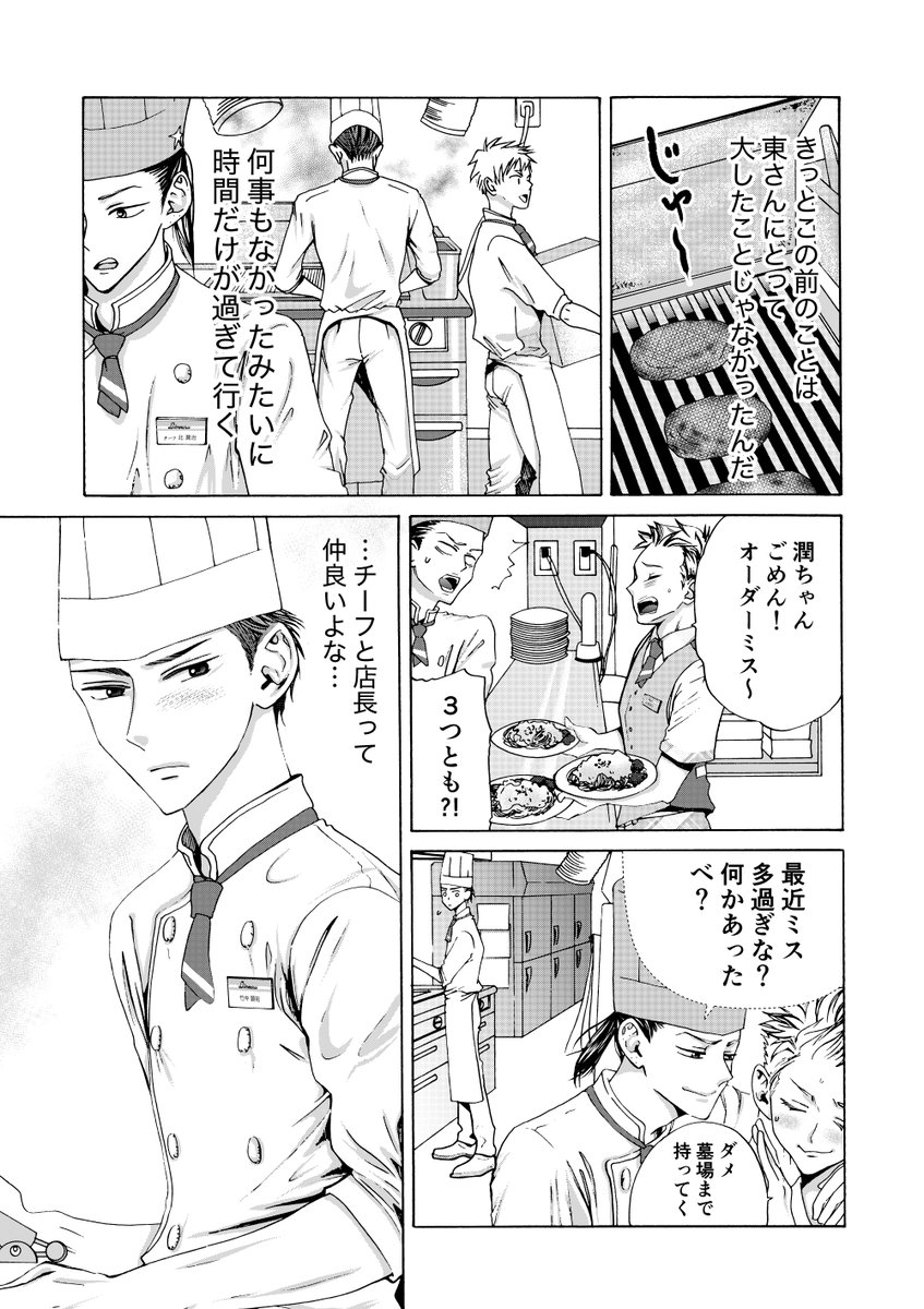 DKがファミレスの店長に恋する話(6/11)

#創作BL 