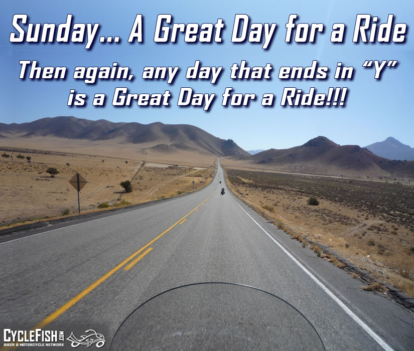 Happy Sunday Folks! CycleFish.com #motorcycleride #bikeride #choppers