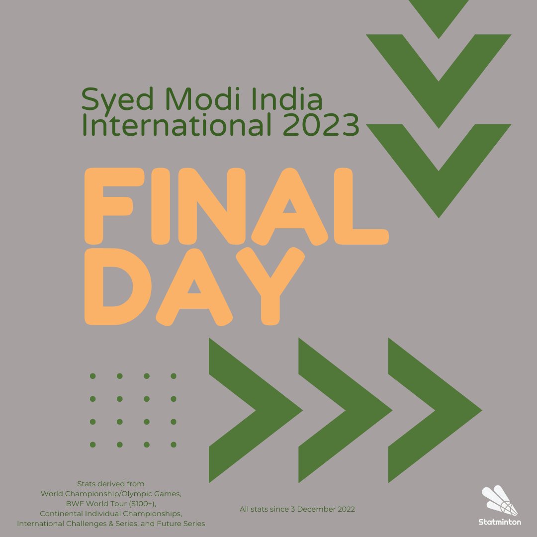 The final day of #SyedModi2023 is coming!
Japan has representatives in every sector for the final round of #SyedModi2023. Will Japan clinch all the titles today?