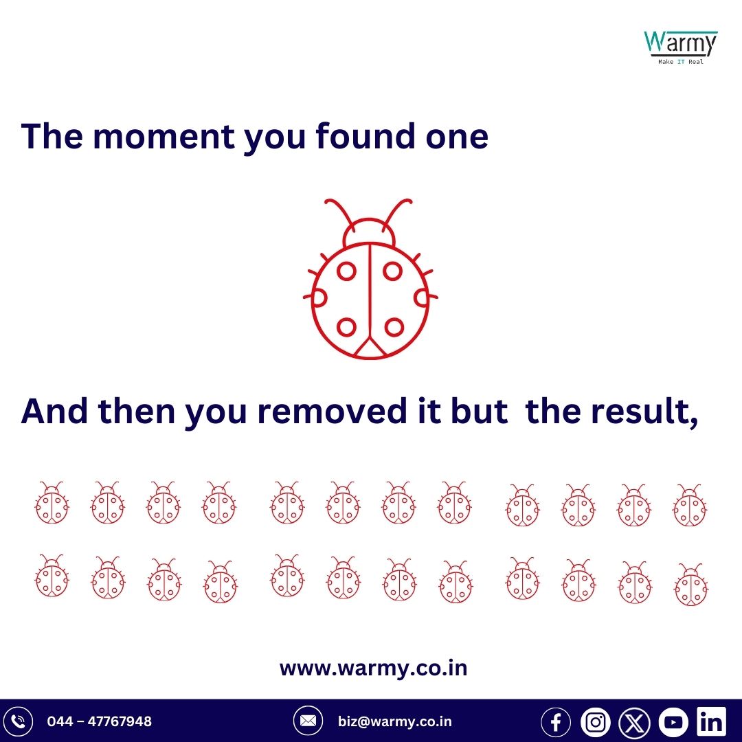 Can you relate? #coderlife #bug #error #developerlife #codehack #itsevice #appdeveloper #webdeveloper #softwaredeveloper #warmysolutions #warmy