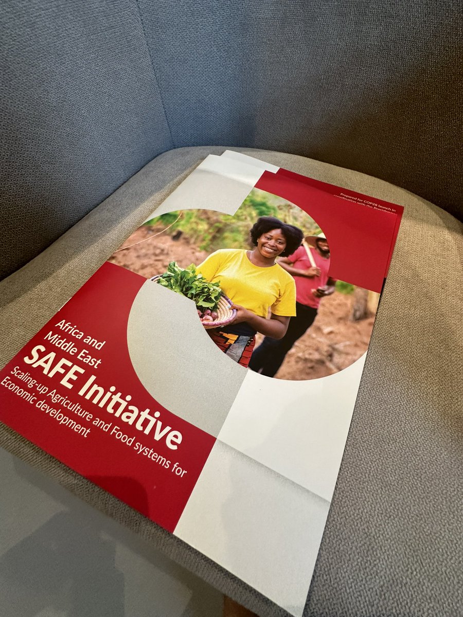 Happening in few minutes, <a href="/gggi_hq/">GGGI</a> with key actors launching Safe initiative at <a href="/COP28_UAE/">COP28 UAE</a> for greener economy and empowering vulnerable communities in Africa and the Middle East 
<a href="/FrankRijsberman/">Frank Rijsberman</a> <a href="/IngvildSolvang/">Ingvild Solvang</a>