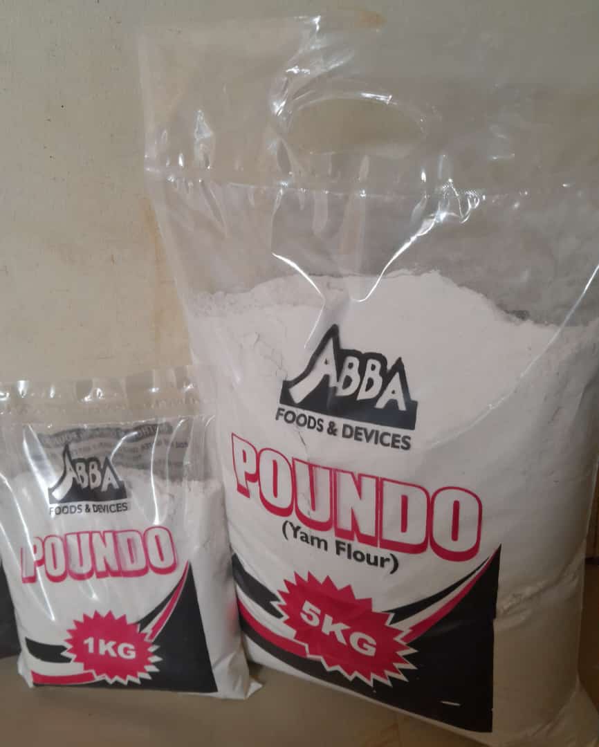 AbbaFoods's tweet photo. @soyecaterings 5kg poundo for 7,500 and 1kg for 1600 https://t.co/8qSK5UpGi2