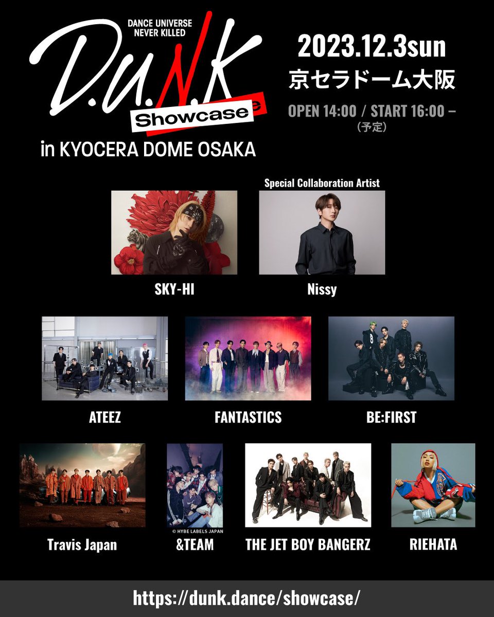 ✨本日開催✨／ D.U.N.K. Showcase in KYOCERA DOME OSAKA DAY2