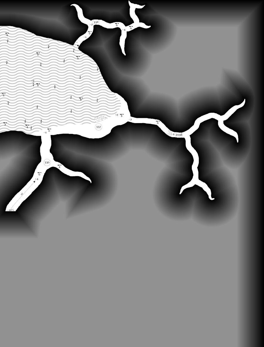 ZathrasAdventur's tweet image. #dungeon23 #Day338 The echoing ringing across the cold lake comes from a shining brass bell with an attached brass chain and bobber in the water. Beyond the bell is a slippery limestone passage slowly ascending and twisting through the stone. zathras.wikidot.com/dungeon-2023