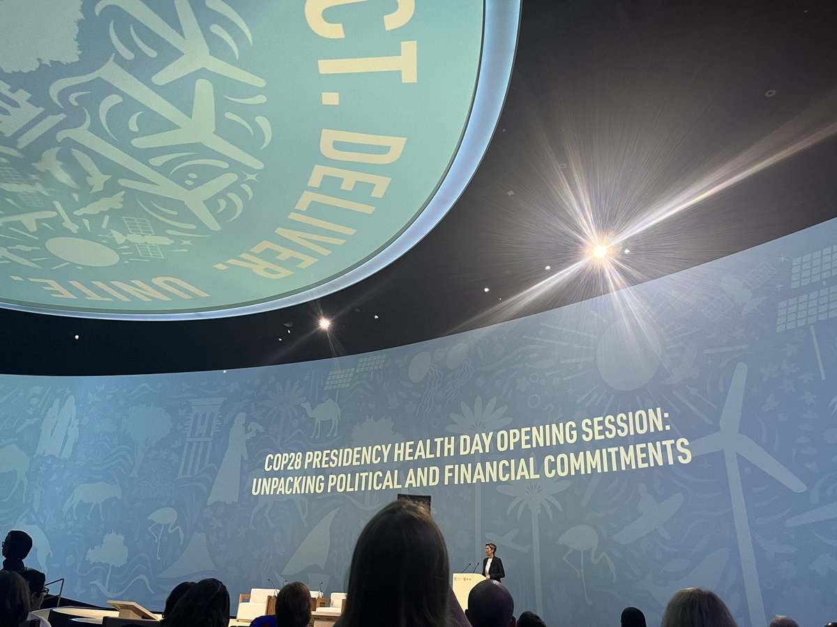 GiuliaGasparri_'s tweet photo. After 28 years @UNFCCC  COPs finally have a #health day! #health is at the 🫀 of this #COP28 human lives &amp; health are at the centre of this year’s negotiations! The #climatecrisis is a #healthcrisis &amp; the health community is loud &amp; clear on this❤️‍🩹 #healthday #fossilfree4health https://t.co/BNHg0OjHzl