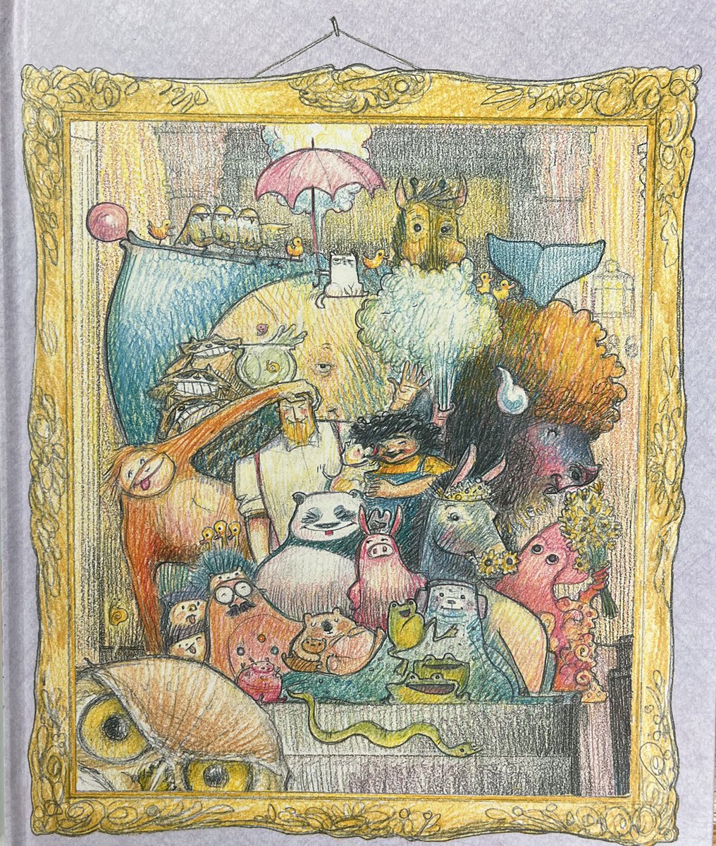 smithsmm's tweet photo. …It’s also full of detail on every page. With a brilliant #UnderTheDustJacket full of humour and amazing #Endpapers. The pencil art is luminous. A great #Assemblybook. https://t.co/eznffCvRNz