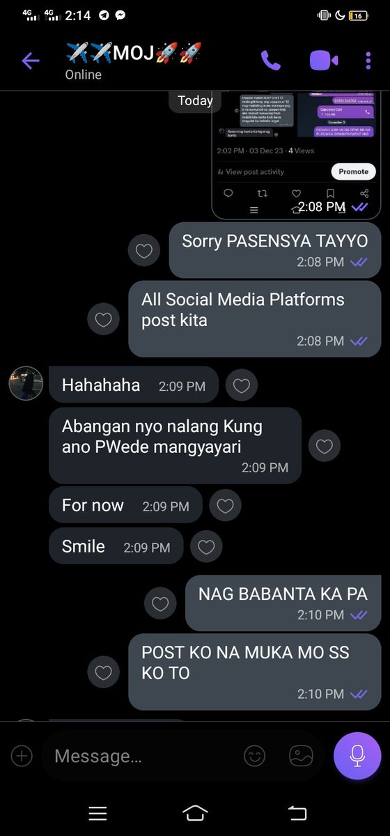 MTjeff20's tweet photo. NANAWAGAN PO KAMI  SA AUTHORITY ITO PO YUNG TAONG NANGABUSO SA AMIN NG JOWA KO ADIK PO ITO BINABANTAAN NYO NA PO KAMI https://t.co/zmIYwcIxzh