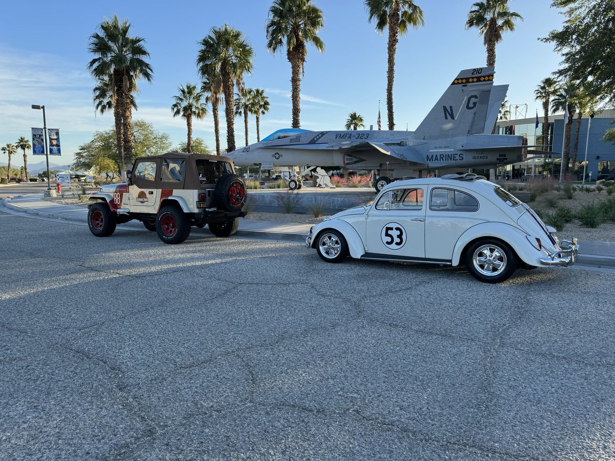 Just_Ask_Paul's tweet image. Rolling side-by-side with Herbie the Love ❤️ Bug tonight for the 31st Annual Festival of Lights Parade Weekend #funtimes #paradefun #moviecars #starcars #jpmp #jurassicjeep88 #nbcpalmsprings #ocho #jp88 #merrychristmas #herbie #lovebug #airmuseum #palmsprings