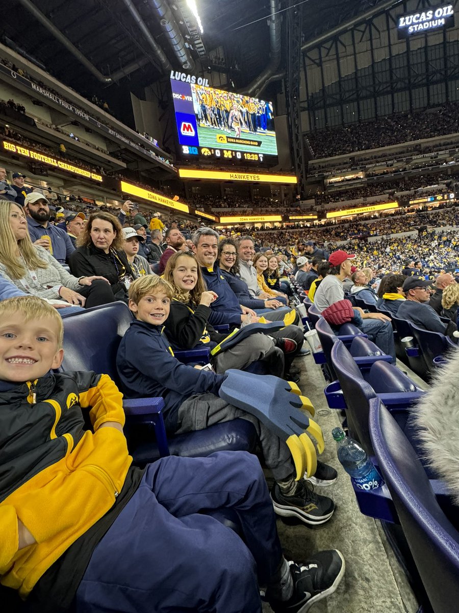 Sorry Iowa had to lose, but it was great to be with the bros and Lindz and bring some of the kids this time. Go Blue!