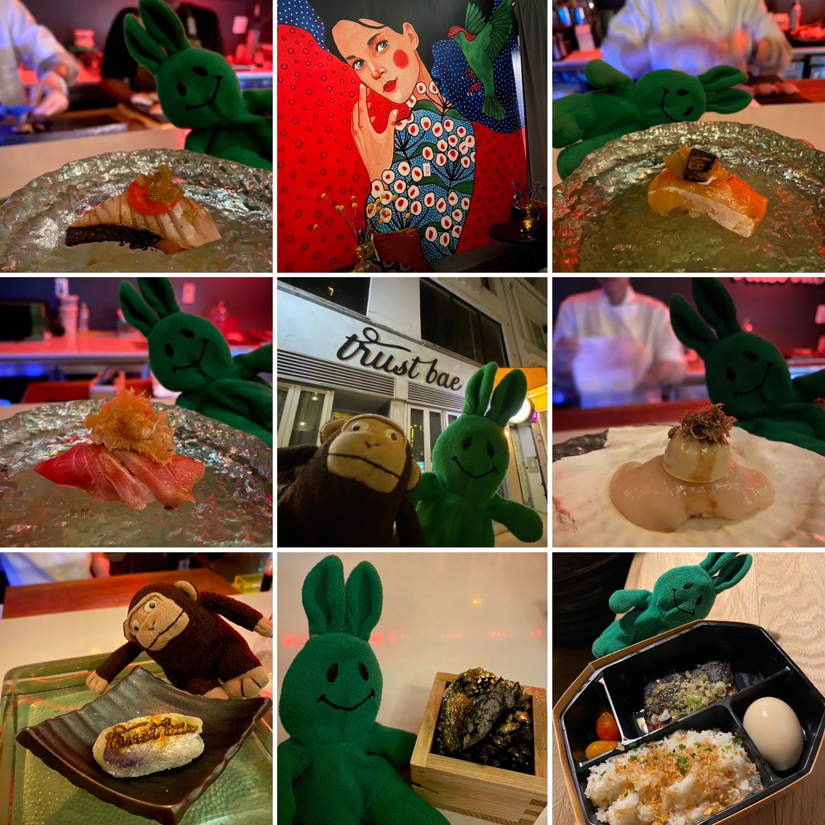 greenietravels's tweet image. “Just pinch and pull it out!”
#thatswhatshesaid
#itwasthatkindofparty
.
.
.
#trustbae #trustbaenyc #omakase #asianfusion #sushi #nigiri #udon #foiegras #uni #cocktails #ftsmash #whiskeycocktail #calamansisour #vodkacocktail #sake #nyceats