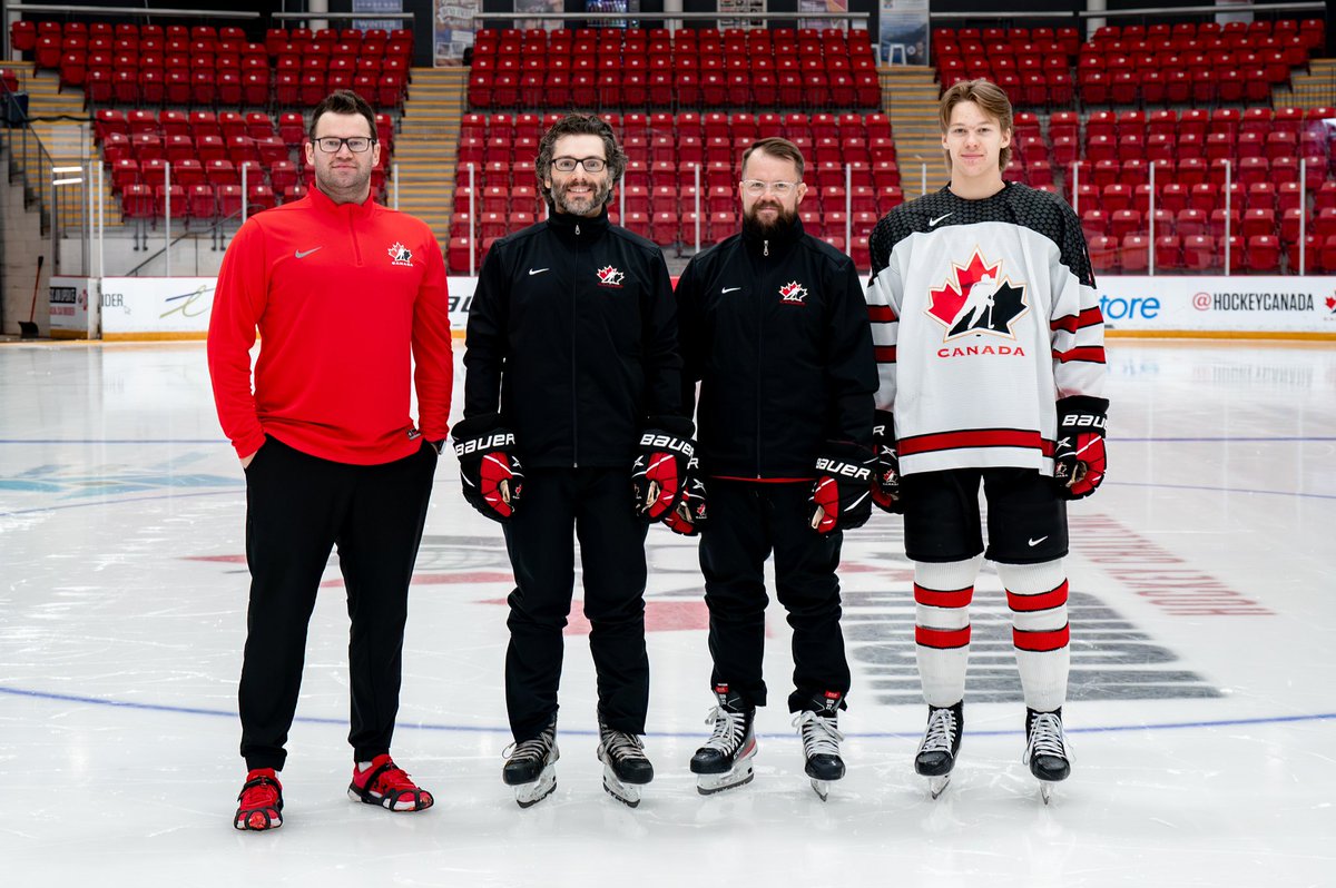 mjhlhockey's tweet image. #WJAC | Wishing the best of luck to Nathan Brown, Kelvin Cech, Alex Mandolidis, Justin Giesbrecht and the rest of Team Canada West as they kick off the World Junior A Challenge today in Truro, NS!

📸 Erica Perreaux/Hockey Canada Images