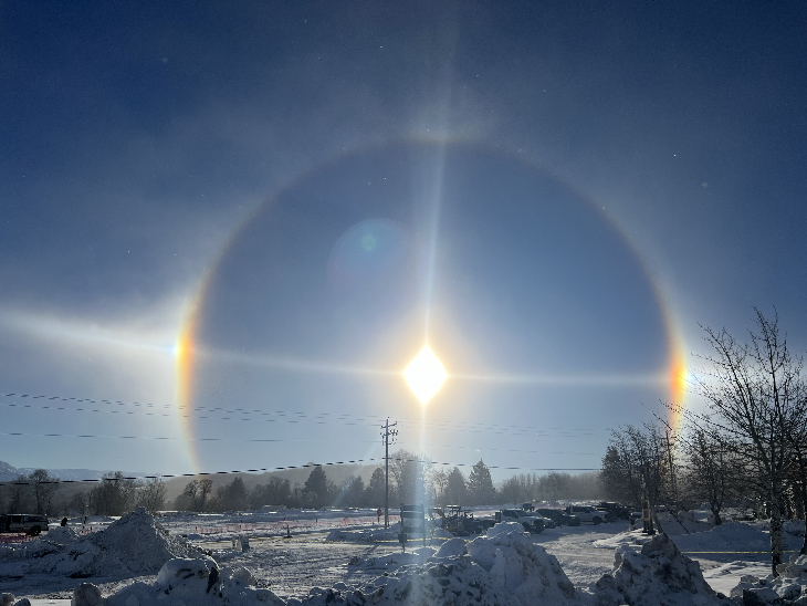 Sundog ~ Taken by Chelsey Tennant on December 9, 2023 @ Utah.