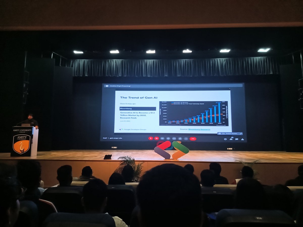 tweet__Anish's tweet image. Great session on Generative AI Studio by @xprilion at DevFest Chandigarh '23!

@gdgchandigarh 
#gdgchandigarh
#wtmchandigarh
#devfest23
#devfestchandigarh