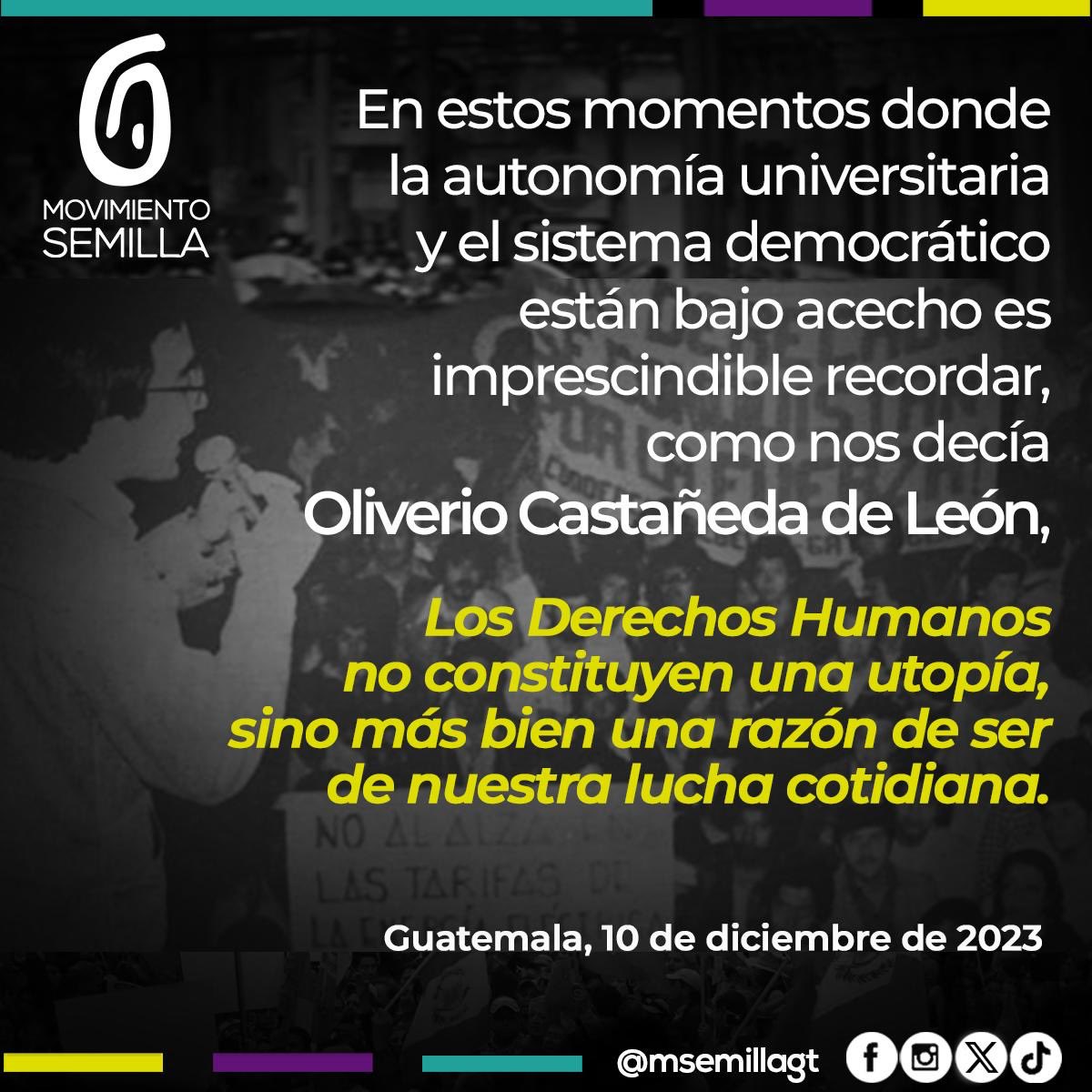 “Dignidad, libertad y justicia para todas las personas” 
#DiaDeLosDerechosHumanos