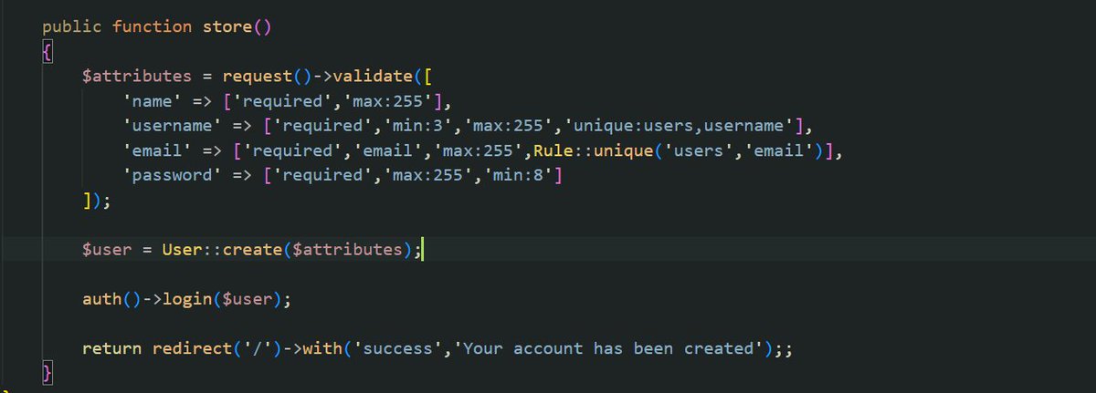 JaiveerChavda's tweet image. same but using #phplaravel . 
it&apos;s so easy and readable.