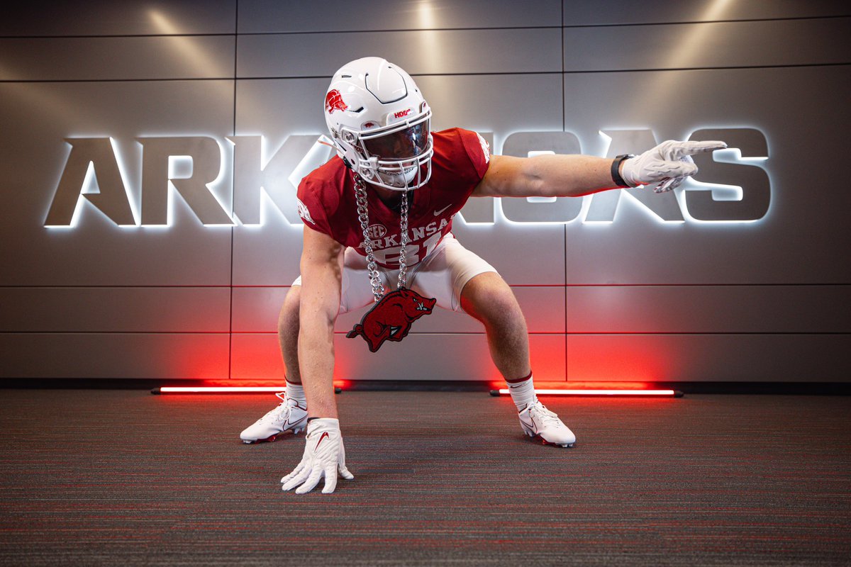 Andreas keldskov Paaske (@paaskeandreas) on Twitter photo This is Home, Committed ⚪️🔴
<a href="/CoachSamPittman/">Coach Sam Pittman</a> <a href="/CoachMTurner/">Coach Morgan Turner</a>
<a href="/RazorbackFB/">Arkansas Razorback Football</a> This is Home, Committed ⚪️🔴
<a href="/CoachSamPittman/">Coach Sam Pittman</a> <a href="/CoachMTurner/">Coach Morgan Turner</a>
<a href="/RazorbackFB/">Arkansas Razorback Football</a>