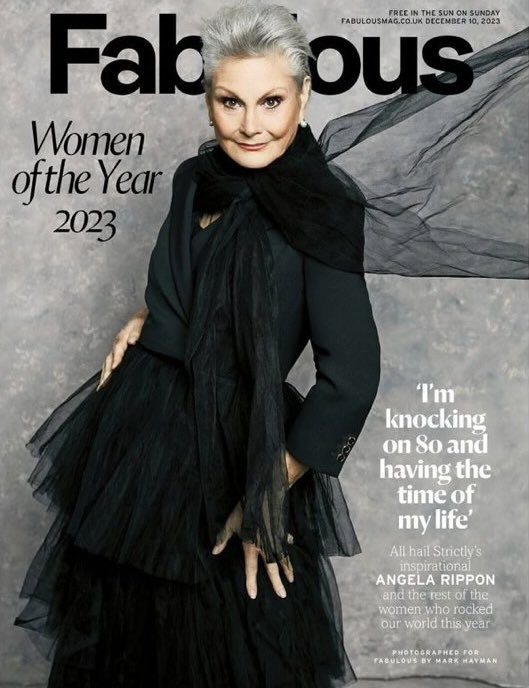 Today’s <a href="/Fabulousmag/">Fabulous</a> cover star: <a href="/TheAngelaRippon/">Angela Rippon</a>