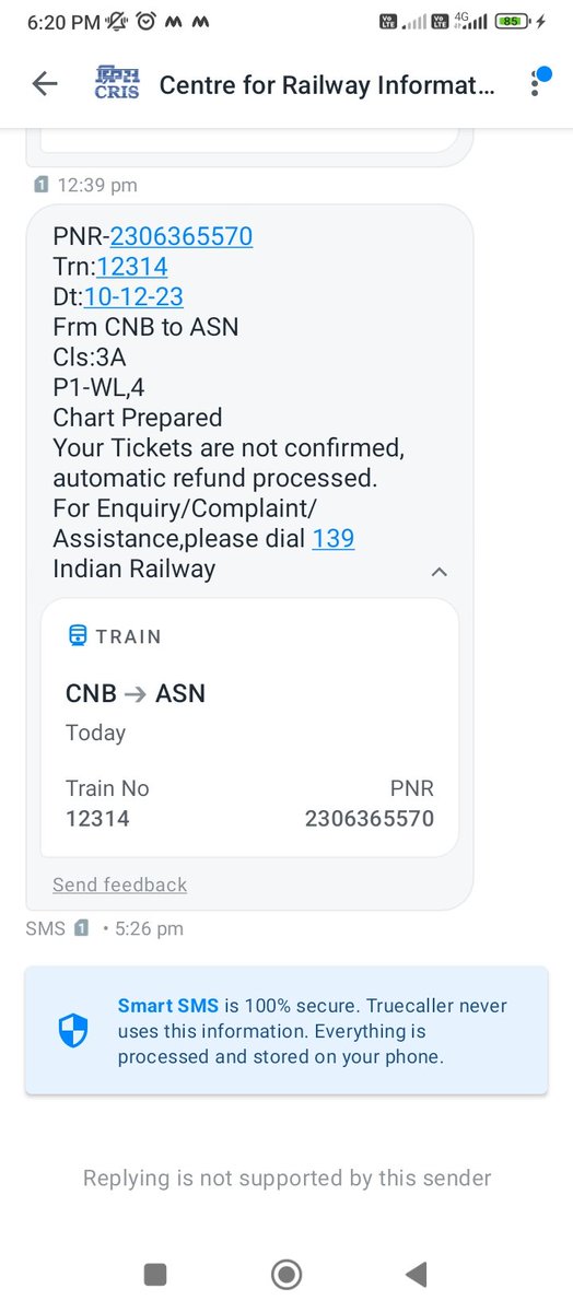 R8Pravin's tweet photo. @RailwaySeva @AshwiniVaishnaw @narendramodi @PMOIndia  please go through the attachment I recieved a message from irctc that ticket has been confirmed. https://t.co/C9KaEx0CAZ