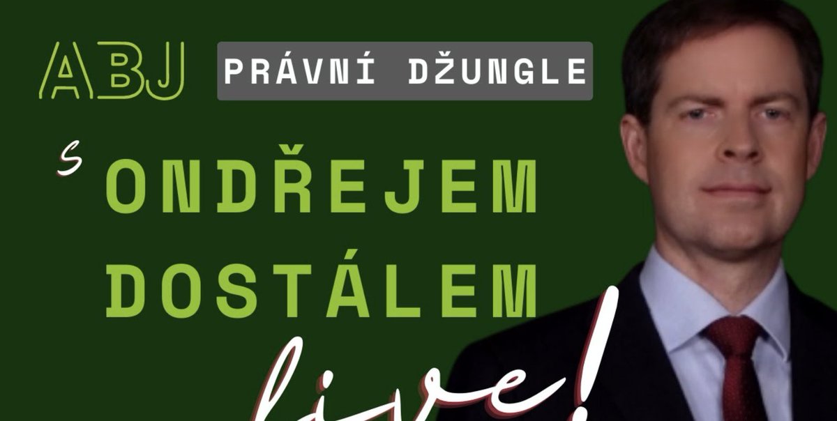 Náš kandidát do Evropského parlamentu <a href="/dostalondrej/">Ondřej Dostál</a>  dnes večer opět ve své tradiční Právní džungli na kanálu <a href="/Abybylojasno/">ABJ</a>. Řeč bude mj. o předvolebních průzkumech, zklamaných voličích i naději do budoucna. Dívejte se už v 18 hodin! youtube.com/watch?v=Vm1Ss_…