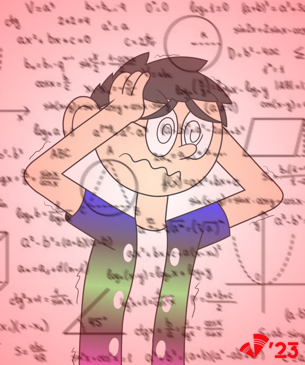 'Get ready to go on a journey through mathematical insanity!'

Get the reference?

#VibeToons #digitalart #cartoon #human #viber #math #meltdown #collegealgebra #anxiety #stress #persona
