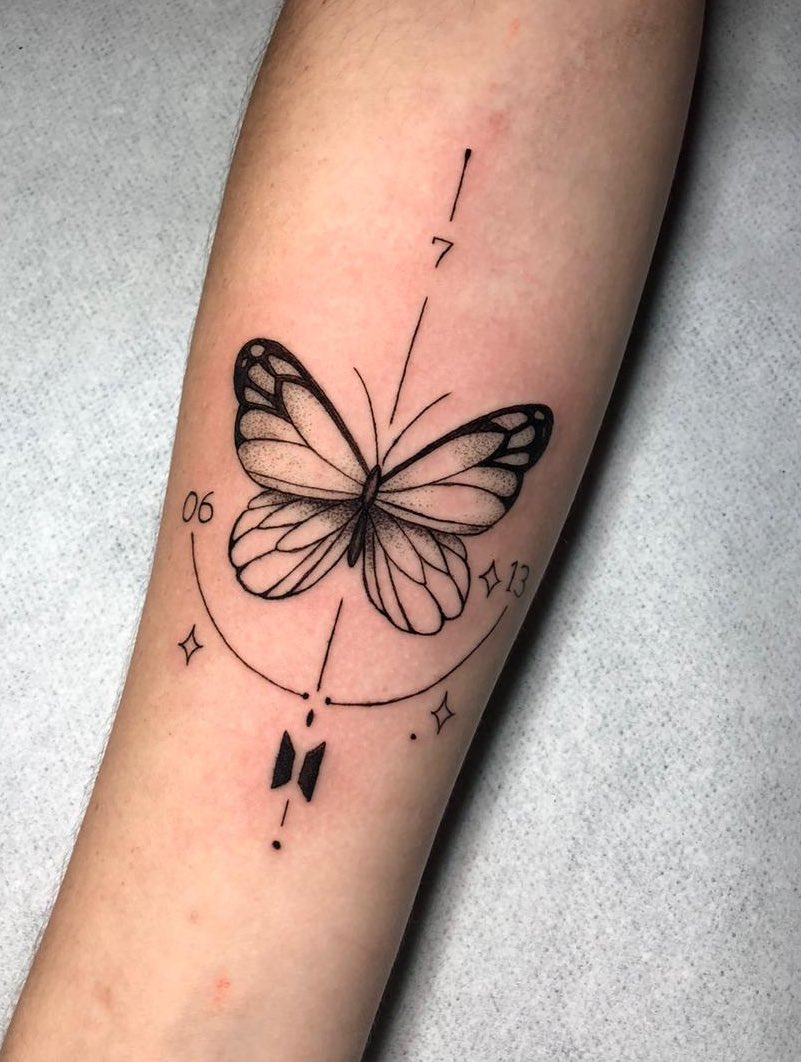 Finalmente fiz a tatuagem em homenagem aos meus meninos 🥺💜