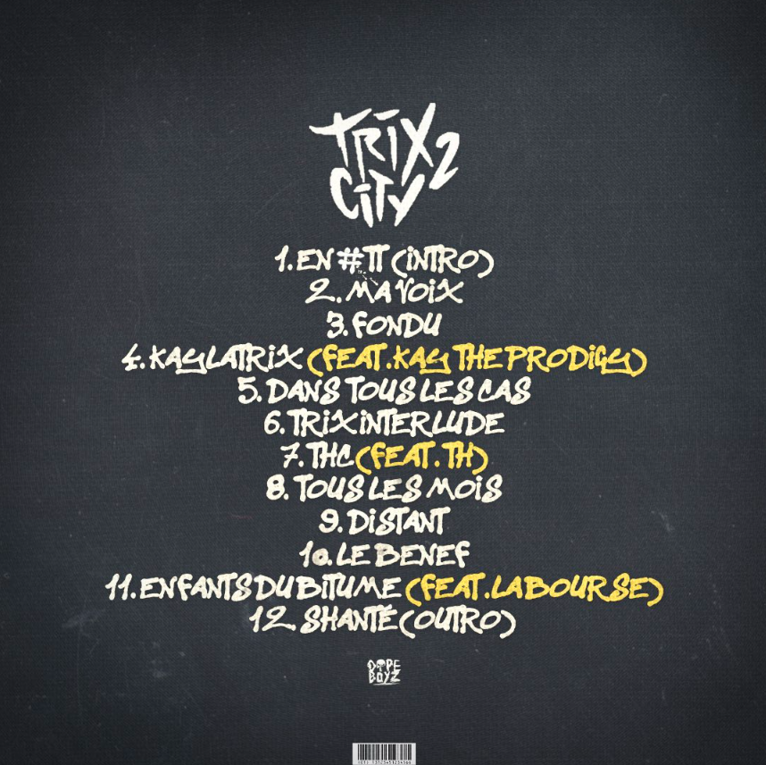 16x16FR's tweet image. #TRACKLIST : Découvre la tracklist du projet &quot;Trix City 2&quot; de Diddi Trix à paraître le 15 Décembre !
Feats : @th93_officiel , @kaytheprodigy_ &amp;amp; #LaBourse
#DiddiTrix