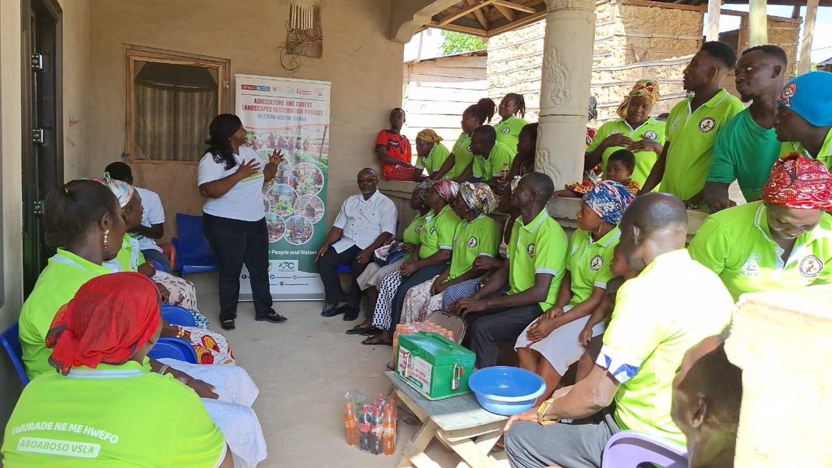 GoshenGlobal's tweet photo. We're empowering communities to achieve lasting outcomes ,focusing on financial stability and smart agriculture practices. With support from #Terrafund GGV has established five community-based VSLAs in the Wassa East DistrictAssembly;Aboaboso, Akrofi, Krobo, Essaman and Jerusalem https://t.co/3PIgWXCeHn