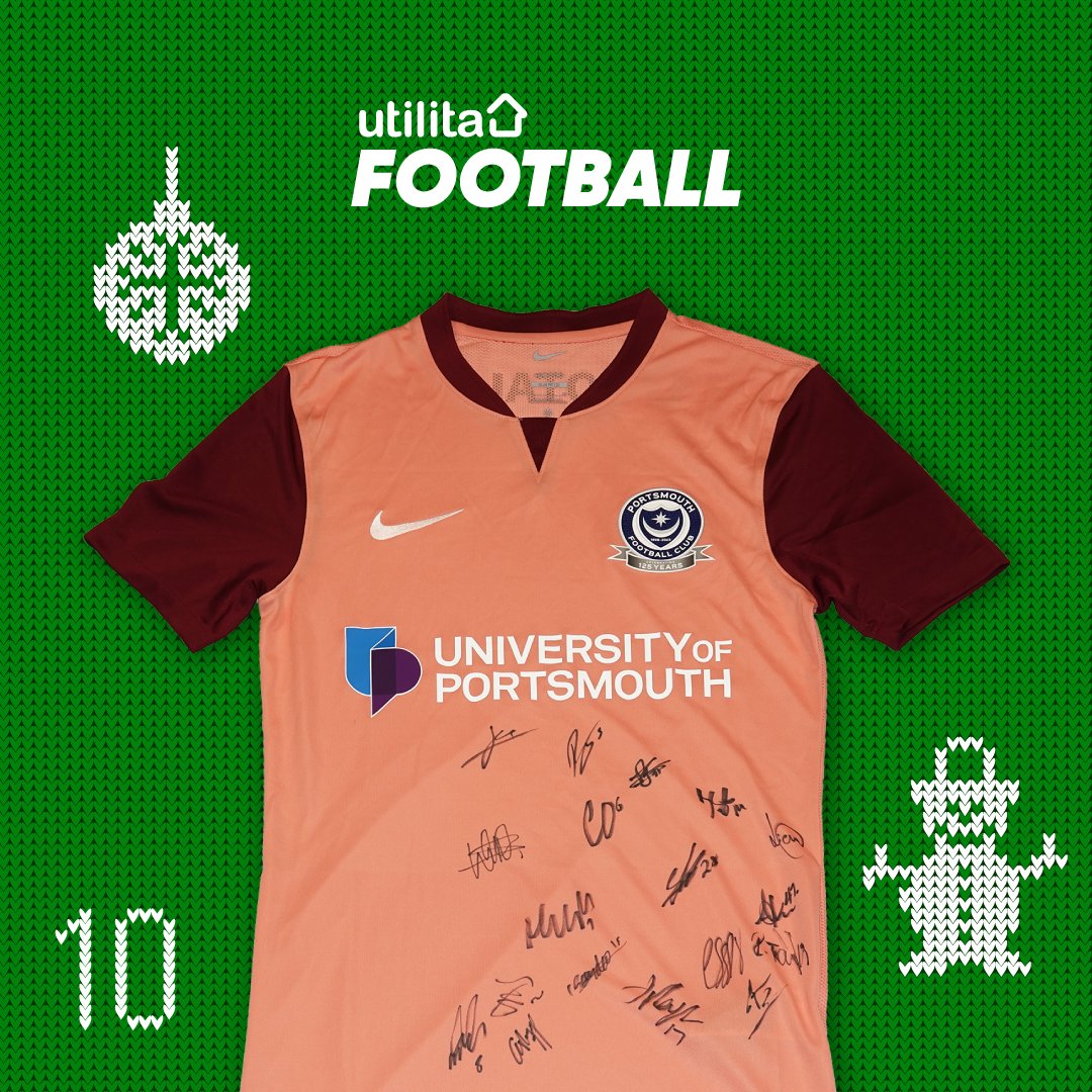 🎁 𝐔𝐅 𝐀𝐝𝐯𝐞𝐧𝐭 𝐂𝐚𝐥𝐞𝐧𝐝𝐚𝐫 🎁 ✍️ Win yourself this 23/24 signed @Pompey third shirt for Christmas! RT, follow us and tag a mate for the chance to win - winners will be notified by DM ⌛ Entries close 4pm December 11th #UFAdventCalendar 📆 | #Pompey